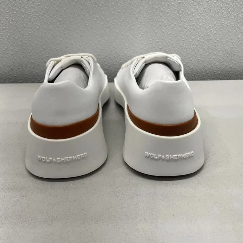 NEW WOLF & SHEPHERD Women’s Cruise Lo Sneakers – White Crossover Casual – Size 6